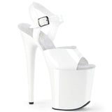 8" Heel, 4" PF 8" Heel Wht (Jelly-Like) TPU/Wht FLAM808N/WTPU/M