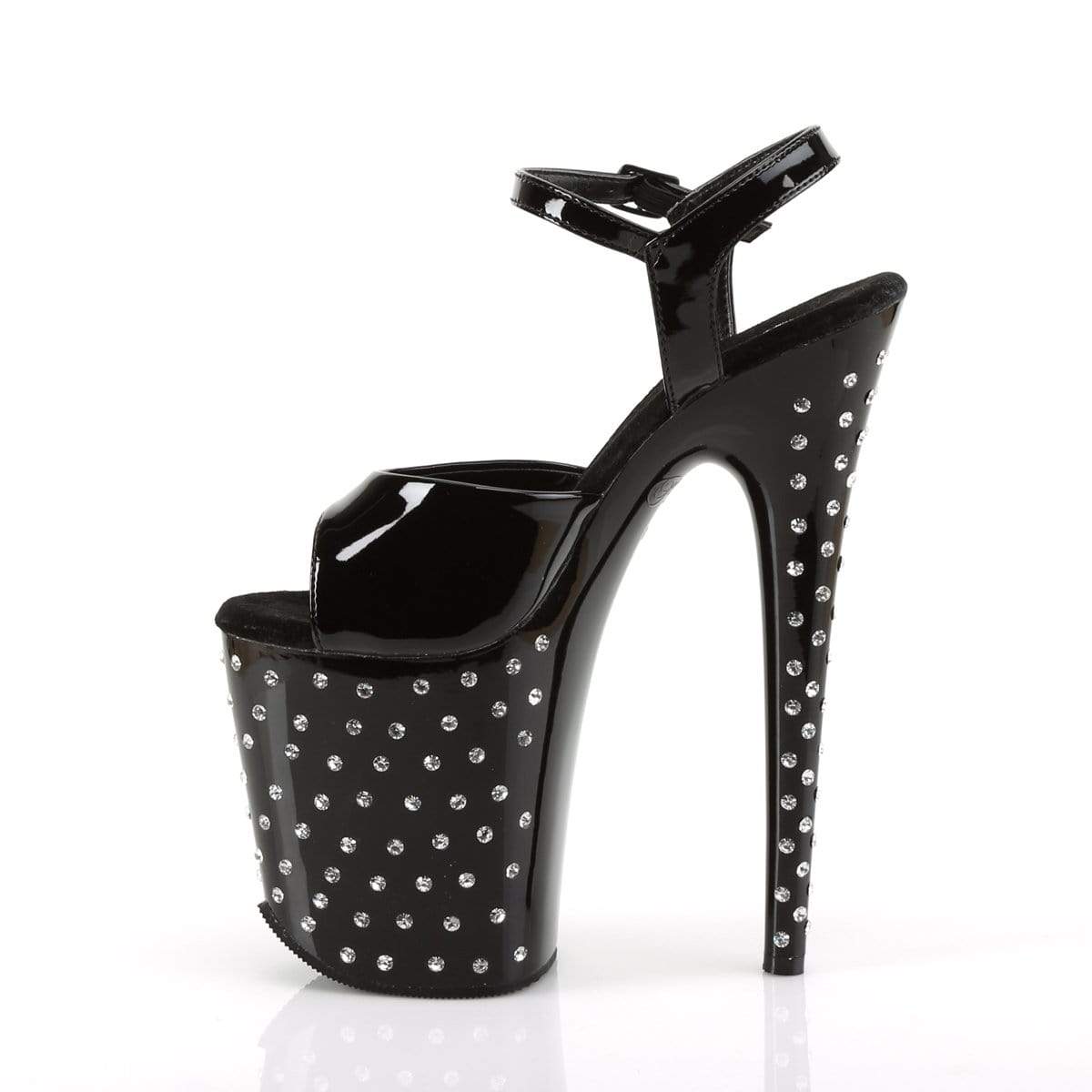 8" Heel, 4" PF Specialty Collection Blk Pat/Blk STDUS809/B/M