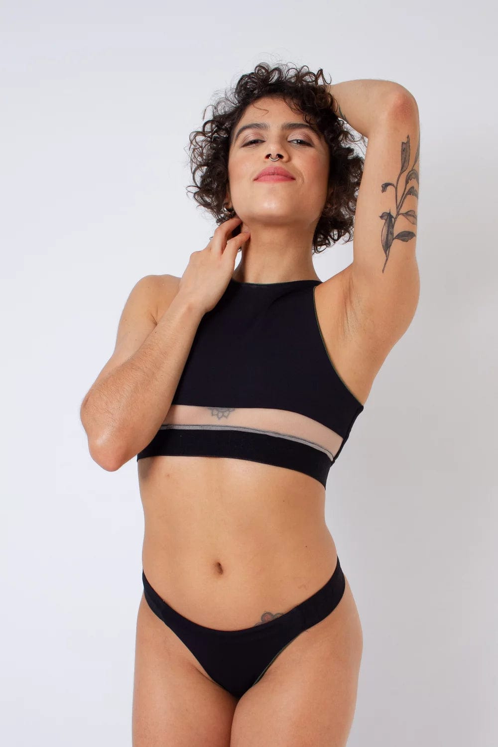 PoleActive Hunter top Black/Green- Reversible