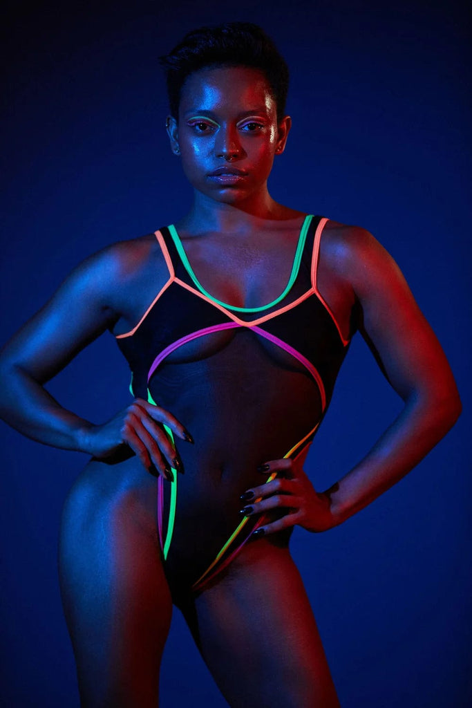 Vertigo Bodysuit Neon – PoleActive