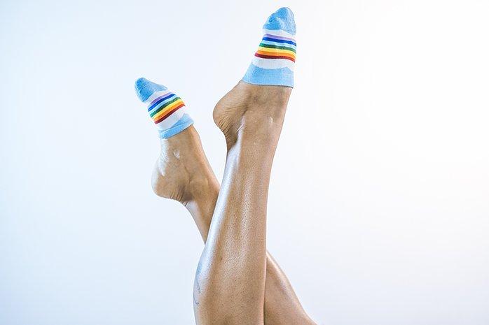 Rainbow Toe Socks