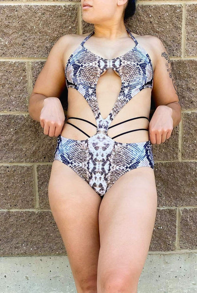 Shark Polewear Bodysuits Fly Bodysuit-Snake