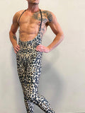 Shark Polewear Leggings Suspender Leggings- Leopard