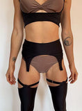 "Incantation" Black Garter Belt