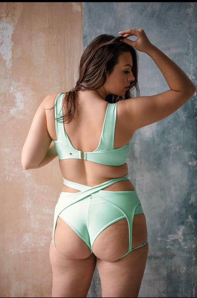 Sway Polewear Bottoms Monique Shorts- Green Aventurine Regenerated