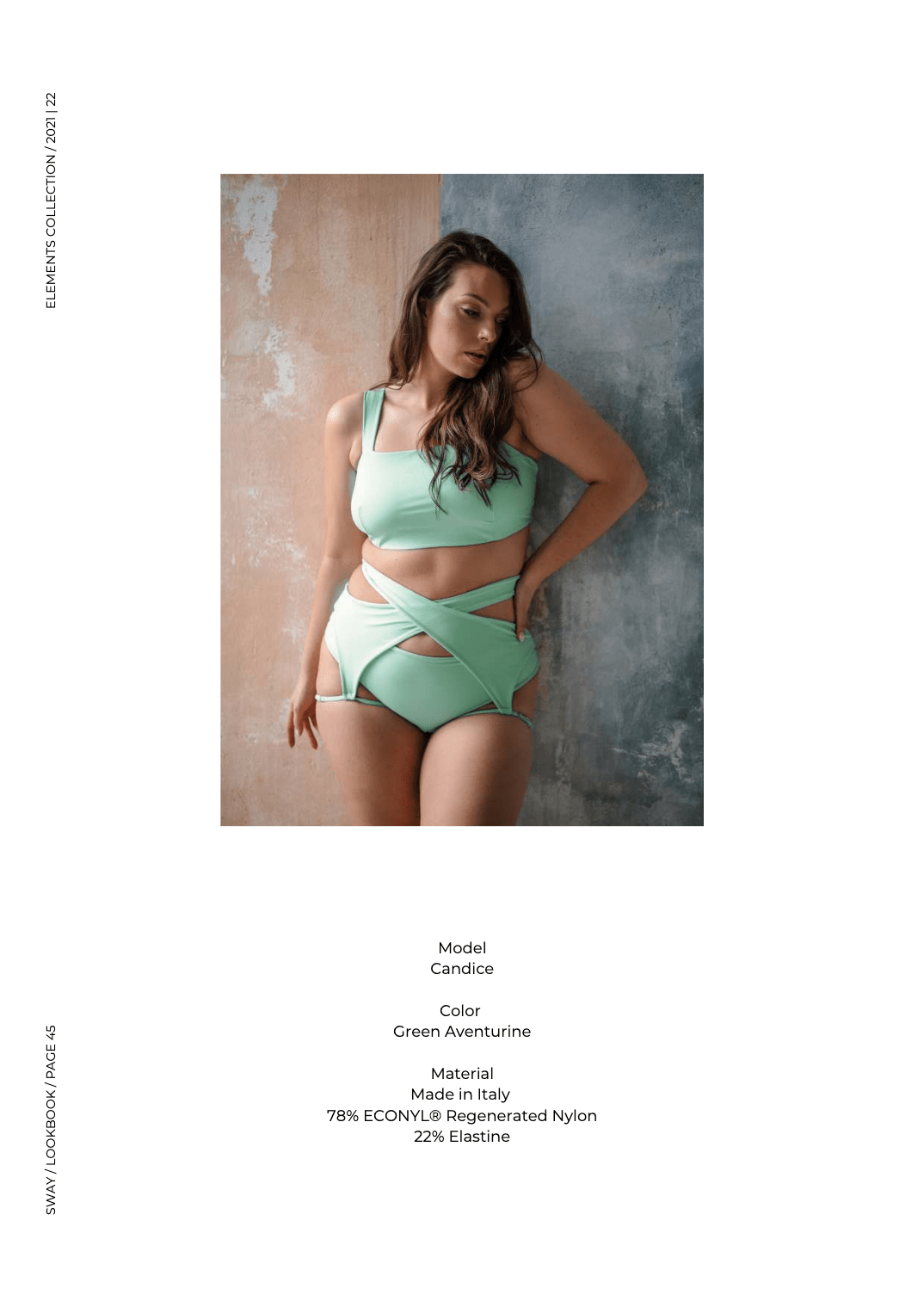 Sway Polewear Shorts Candice Shorts- Green Aventurine Regenerated