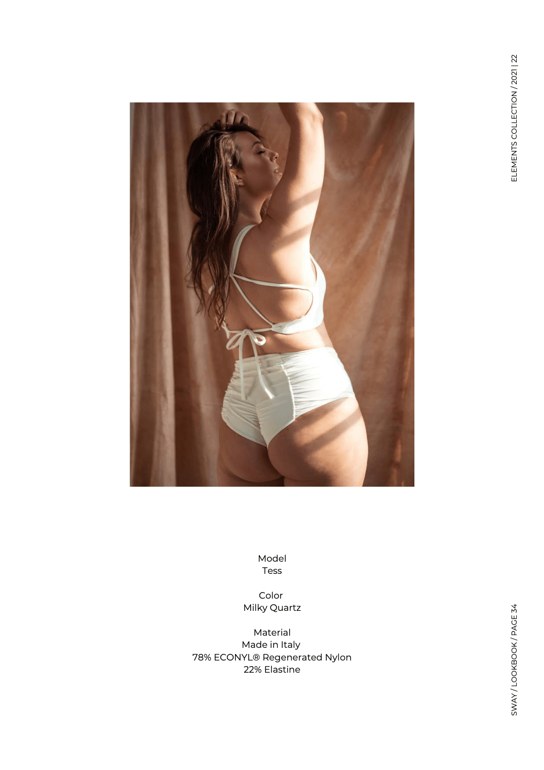 Sway Polewear Tops Tess Top- Milky Quartz Regenerated